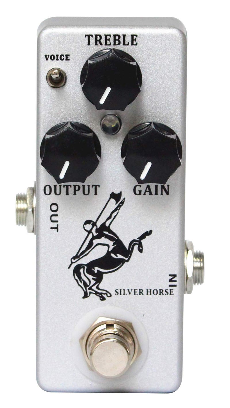 MOSKYAudio YMUZE Moskyaudio Mini Silver Horse Effect Pedal Overdrive Pedal for Electric Guitar - Image 1